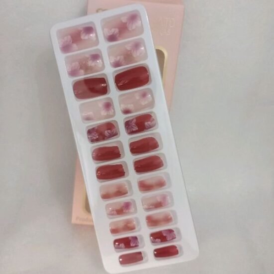 Unha Postiça Adulto Quadrada Média Decorada Sabrina Sato com 24 unidades (04)