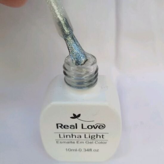 Esmalte em Gel Real Love Cintilante Noiva Tampa Chaveiro cód : 150 10ml