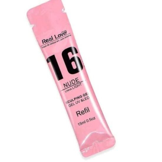 Gel Real Love 16 Sachê Nude TRADICIONAL 15ml