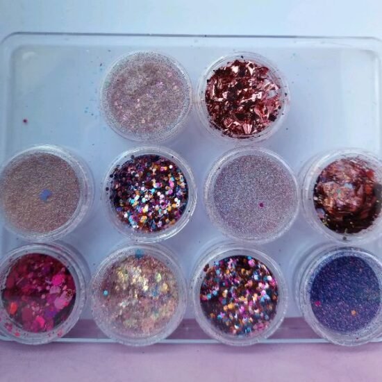 Glitter Kit com 10 potinhos Dafu (02)