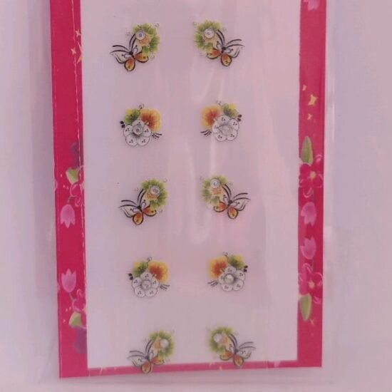 Adesivo para Unhas Bella / Cartela com 05 pares (133)