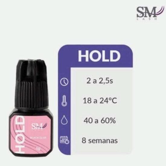 Cola para Extensão de Cílios SMLash HOLD ORIGINAL - 3g (PRETA)