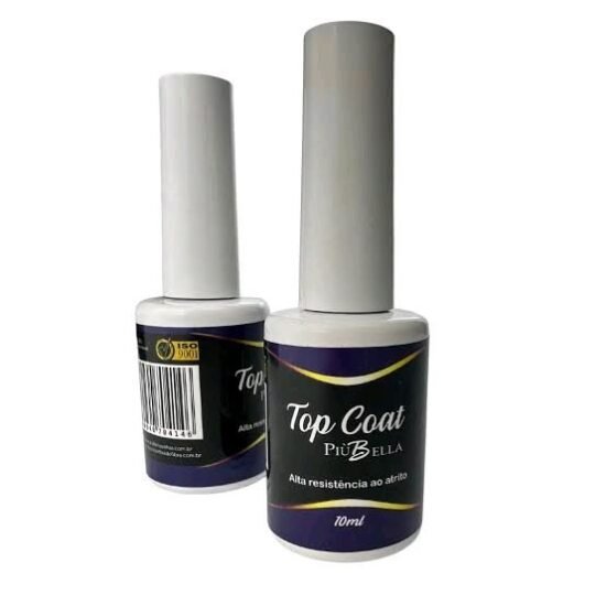 Top Coat PiuBella Incolor Tradicional 10ml (cada)
