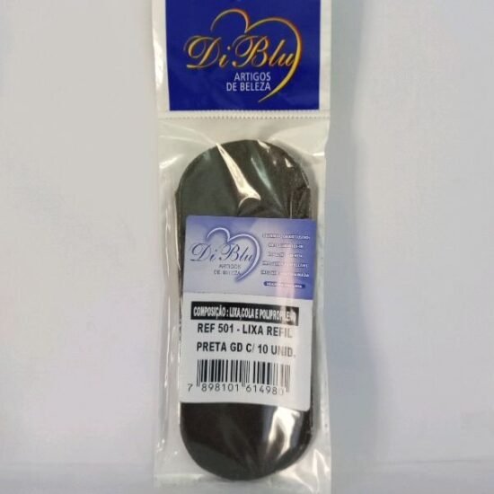 Lixa Refil para os Pés DiBlu Pacote com 10 unidades Preta