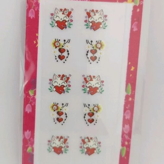Adesivo para Unhas Bella / Cartela com 05 pares (112)