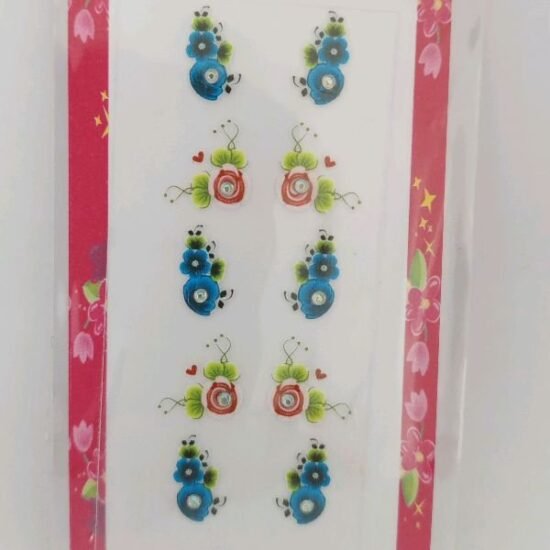 Adesivo para Unhas Bella / Cartela com 05 pares (77)