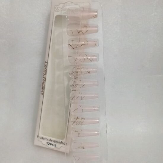 Unha Postiça Adulto Bailarina Decorada Sabrina Sato com 12 unidades (02)