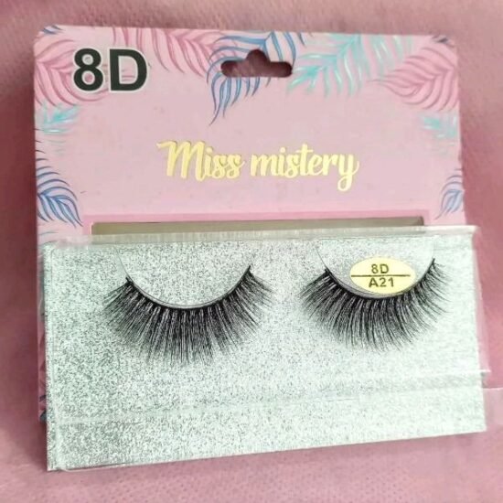 Cílios Postiços Comum Miss Mistério 8D com 1 par