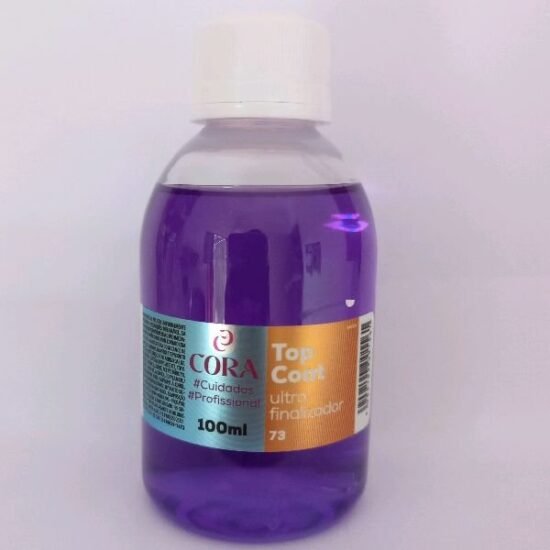 Esmalte Cora Top Coat Extra Brilho Roxinho (Ultra Finalizador) 100ml
