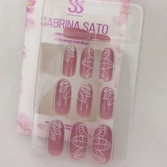 Unha Postiça Adulto Oval Sabrina Sato com 12 unidades (08)