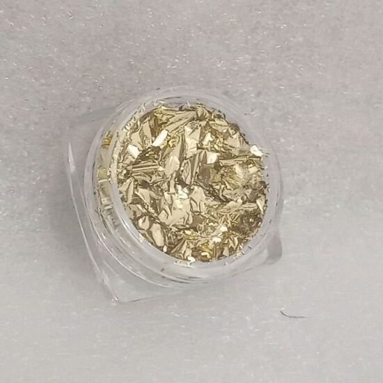 Folha de Ouro Dourado 01 Potinho Pequeno