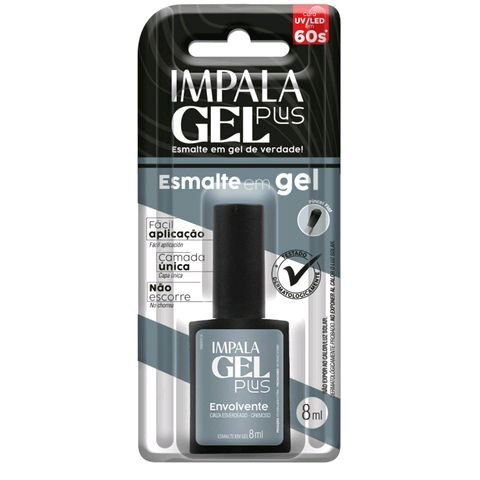 Esmalte em Gel Impala Plus Envolvente / Cinza Esverdeado - Cremoso 8ml