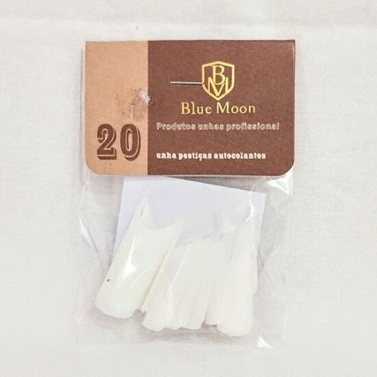 Tips Curvatura C Leitosa saquinho com 20 unidades