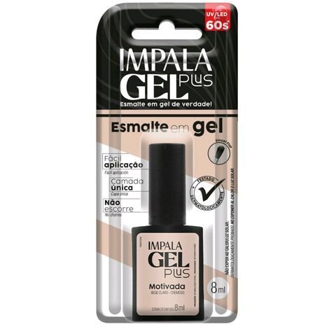 Esmalte em Gel Impala Plus Motivada / Bege Claro - Cremoso 8ml