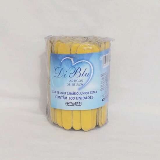 Lixa para Unhas Pequena Amarela DiBlu com 100 unidades