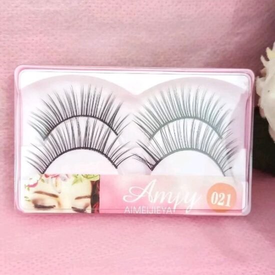 Cílios Postiços Comum Amjy com 2 pares cód 021