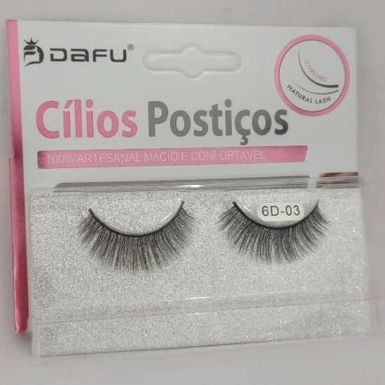 Cílios Postiços Comum Dafu com 1 par 6D/03