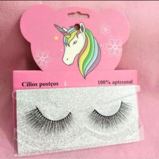 Cílios Postiços Comum Unicórnio com 1 par