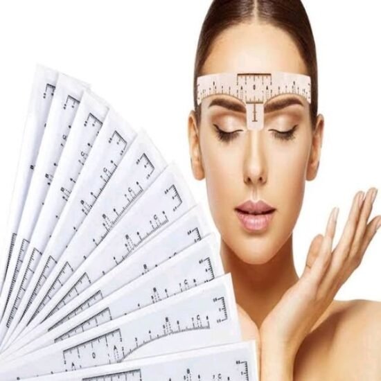 Régua de Marcação para Sobrancelha Pacote com 12 Unidades