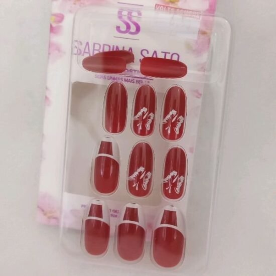 Unha Postiça Adulto Oval Sabrina Sato com 12 unidades (11)