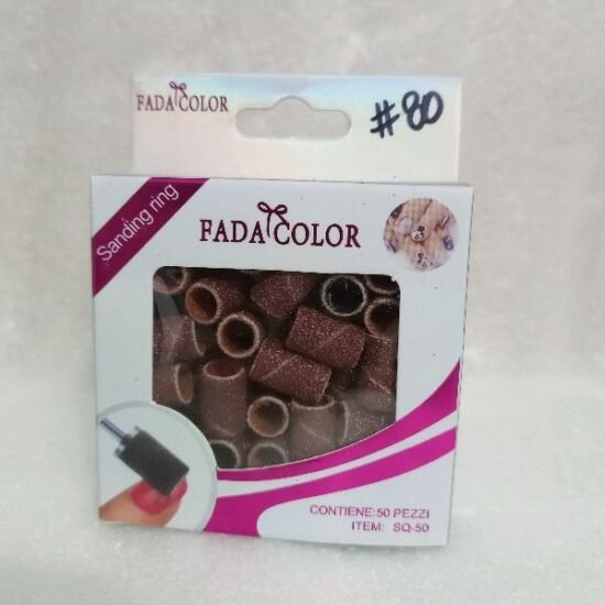 Lixa Refil para Broca Mandril Fada Color Gramatura-80 com 50 unidades