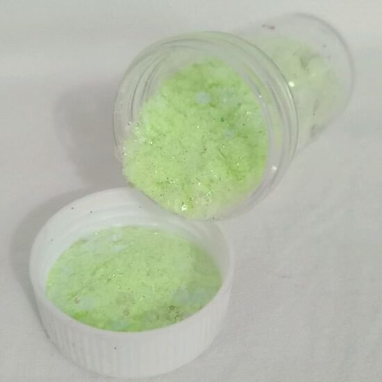 Glitter Verde Claro Flocadão Potinho