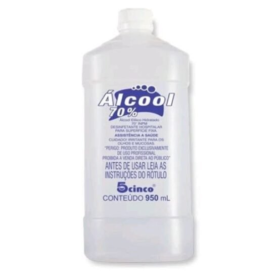 Álcool 70% Etílico 5Cinco Lutex 950ml