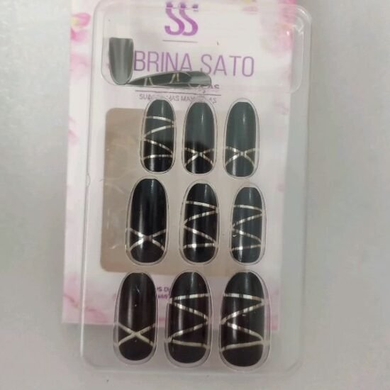Unha Postiça Adulto Oval Sabrina Sato com 12 unidades (03)