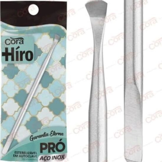 Raspador de Cutícula com Bisturi Médio SPA dos Pés Hiro Aço Inox