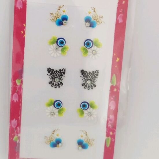 Adesivo para Unhas Bella / Cartela com 05 pares (116)