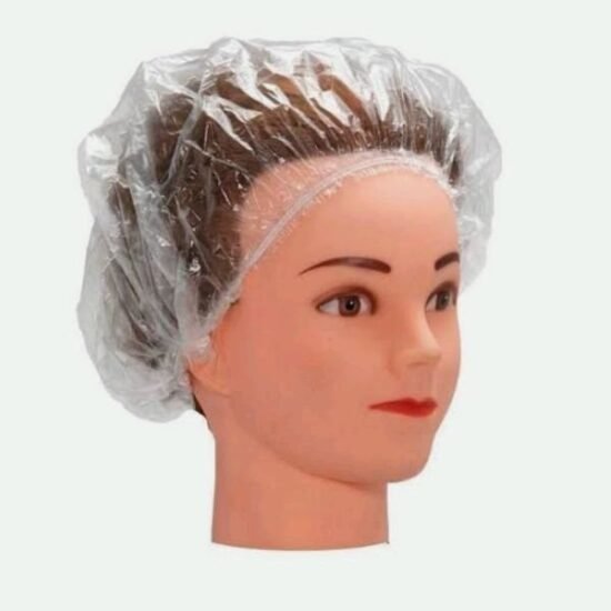 Touca de Plástico Descartável Transparente Diblu com 50 unidades