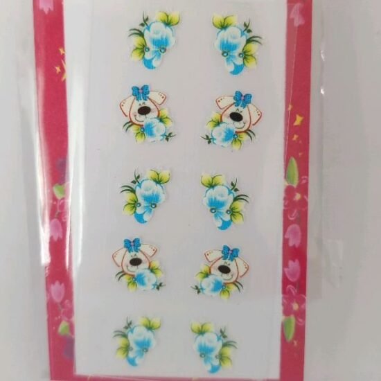 Adesivo para Unhas Bella / Cartela com 05 pares (57)