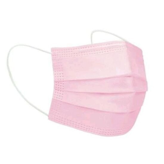 Máscara Descartável Santa Clara com 05 unidades Rosa