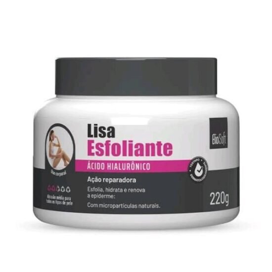 Creme Esfoliante BioSoft Ácido Hialurônico 220g