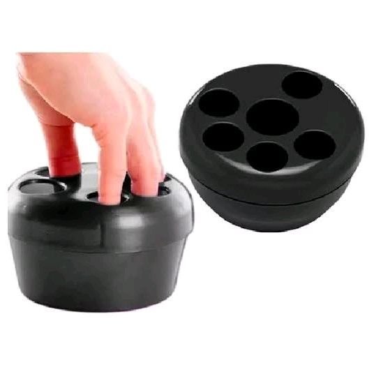 Bacia Manicure Preta Santa Clara - 01 Unidade