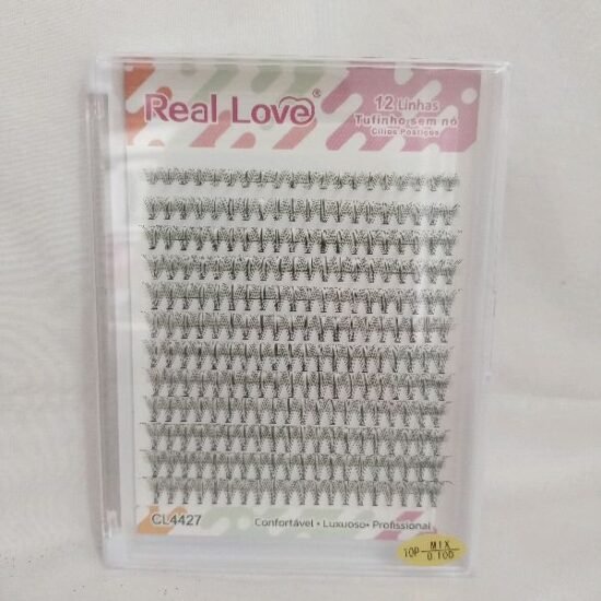 Cílios para Extensão Tufinho Sem Nó Real Love Mix do 9mm ao 14mm / 10P / 0.10D