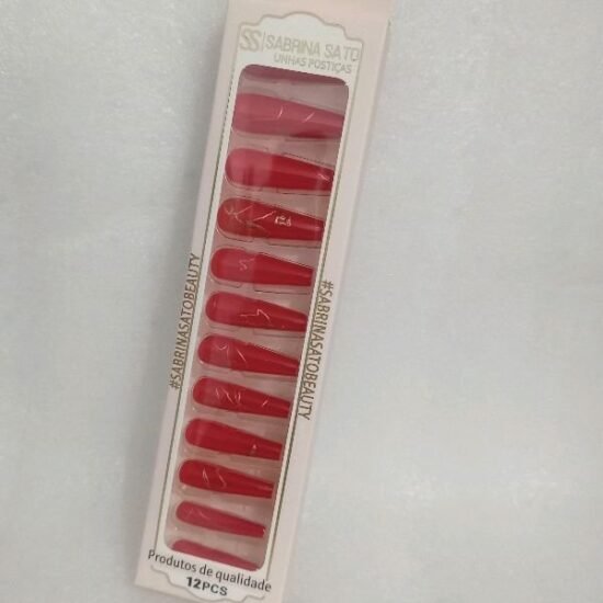 Unha Postiça Adulto Bailarina Decorada Sabrina Sato com 12 unidades (05)