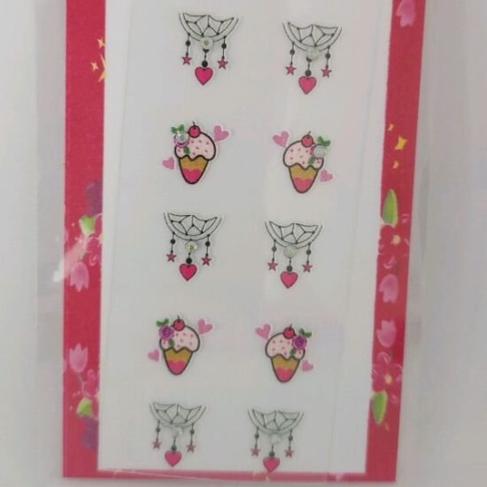 Adesivo para Unhas Bella / Cartela com 05 pares (73)