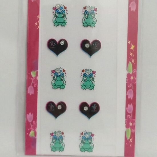 Adesivo para Unhas Bella / Cartela com 05 pares (12)