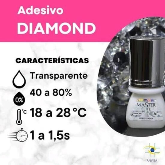 Cola para Extensão de Cílios Elite Master Diamond ORIGINAL - 3g (TRANSPARENTE)