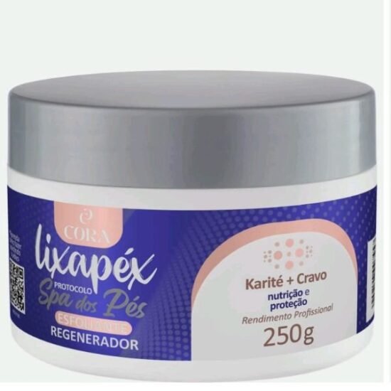 Creme Esfoliante Regenerador Cora Lixapéx Karité + Cravo 250g