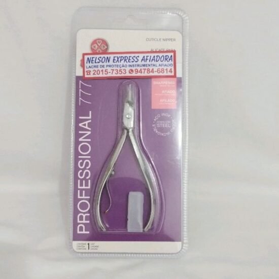 Alicate 777 Mundial para Cutícula Aço Inox Com Afiação da Empresa (Nelson Express)
