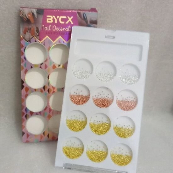 Caviar Estojo BYCX com 12 Repartições, 03 Cores (Prata, Rose e Dourado)