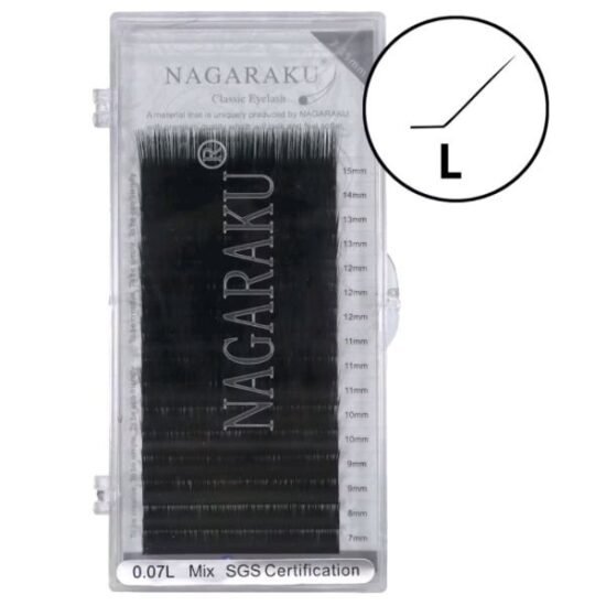 Cílios para Extensão Nagaraku 0.07L _x000D_
Mix (7mm ao 15mm)