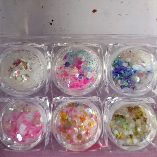 Glitter Kit com 06 potinhos Stay Beauty (T11)