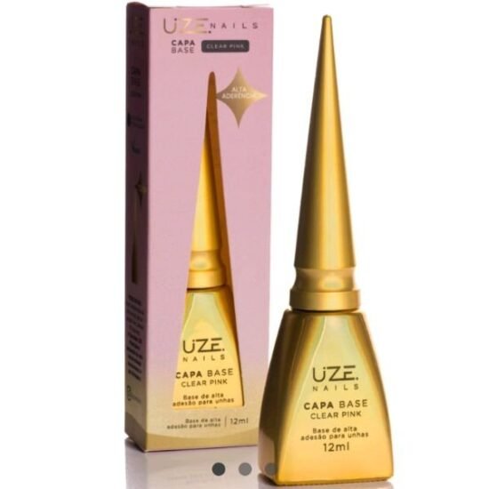 Gel Capa Base UZE Nails Clear Pink (Alta Aderência) 12ml