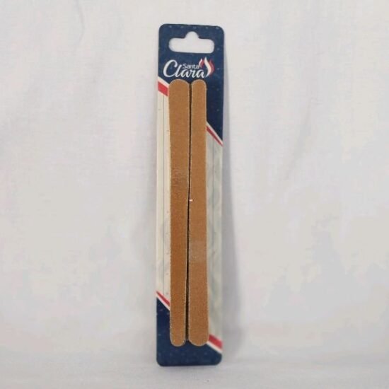 Lixa para Unhas Grande Bege Santa Clara com 12 unidades