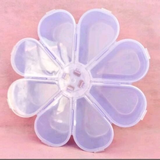 Organizador Flor Com 8 Repartições Roxo